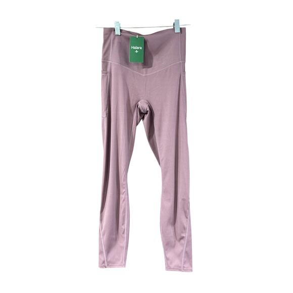 Halara Pants - Halara high waist tummy control mauve pocket 7/8 shaping NWT legging women Small